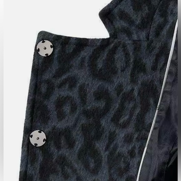 Banana Republic Animal Print Wool Coat / Jacket - NWOT! - Picture 11 of 13